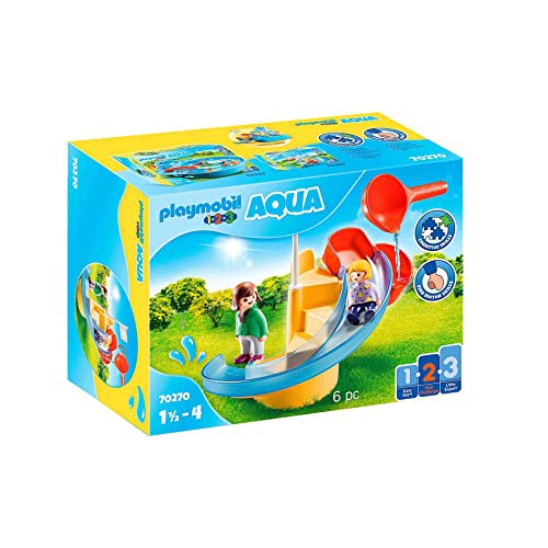 PLAYMOBIL 1.2.3 70270 Wasserrutsche, mit Wasserkelle, Figur rutscht von allein durch Wasser eingießen, ab 1,5 Jahren PLAYMOBIL 1.2.3 70270 Wasserrutsche, mit Wasserkelle, Figur rutscht von allein durch Wasser eingießen, ab 1,5 Jahren von PLAYMOBIL