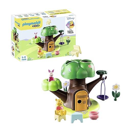 PLAYMOBIL 1.2.3 & Disney 71316 Winnies & Ferkels Baumhaus, Winnie Puuh, Lernspielzeug für Kleinkinder, Spielzeug für Kinder ab 12 Monaten PLAYMOBIL 1.2.3 & Disney 71316 Winnies & Ferkels Baumhaus, Winnie Puuh, Lernspielzeug für Kleinkinder, Spielzeug für Kinder ab 12 Monaten von PLAYMOBIL