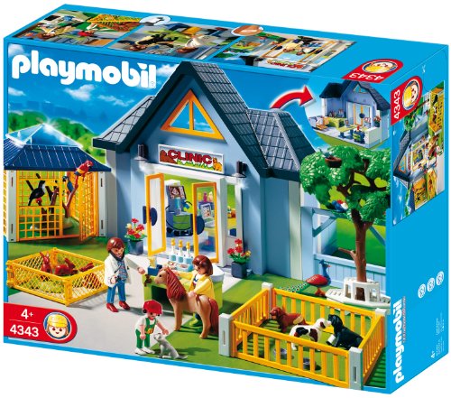 PLAYMOBIL 4343 Tierklinik mit Gehegen von PLAYMOBIL