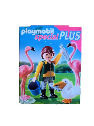 PLAYMOBIL 4758 Tierpfleger mit exotischen Vögeln von PLAYMOBIL