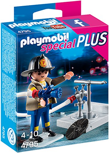 PLAYMOBIL 4795 Feuerwehrmann mit Hydrant von PLAYMOBIL