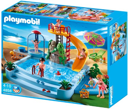 PLAYMOBIL 4858 Freibad mit Rutsche von PLAYMOBIL