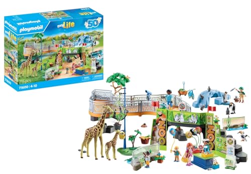 PLAYMOBIL MyLife 71600 Mein großer Erlebnis-Zoo, umfangreiches Zoo-Set mit 16 heimischen und exotischen Tieren sowie abwechslungsreichem Zubehör, detailreiches Spielzeug für Kinder ab 4 Jahren PLAYMOBIL MyLife 71600 Mein großer Erlebnis-Zoo, umfangreiches Zoo-Set mit 16 heimischen und exotischen Tieren sowie abwechslungsreichem Zubehör, detailreiches Spielzeug für Kinder ab 4 Jahren von PLAYMOBIL