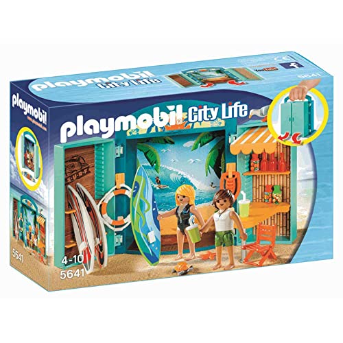 PLAYMOBIL City Life 5641 Aufklapp-Surf-Shop, Ab 4 Jahren von PLAYMOBIL