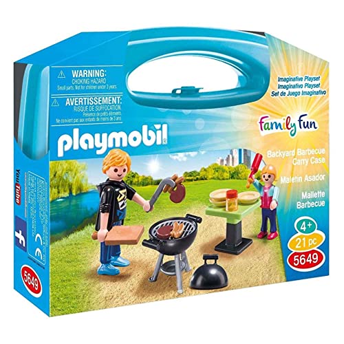 Toyland 5649 Backyard Grill-Spielset mit Koffer von PLAYMOBIL