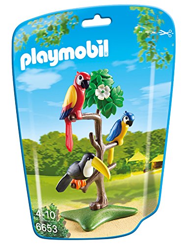 PLAYMOBIL Family Fun 6653 Papageien und Tukan im Baum, Ab 4 Jahren von PLAYMOBIL