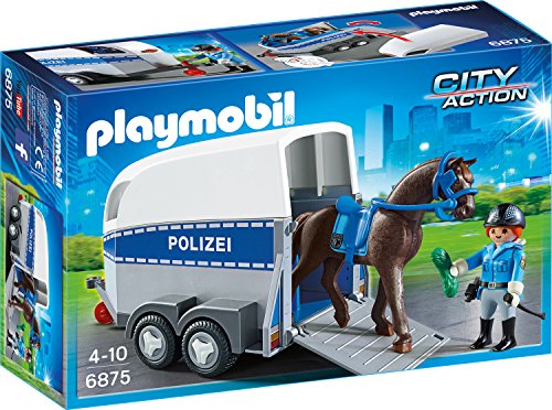 PLAYMOBIL 6875 Berittene Polizei mit Anhänger PLAYMOBIL 6875 Berittene Polizei mit Anhänger von PLAYMOBIL