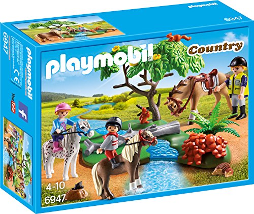 PLAYMOBIL Country 6947 Fröhlicher Ausritt mit Figuren, Pferden und viel Zubehör, ab 4 Jahren von PLAYMOBIL