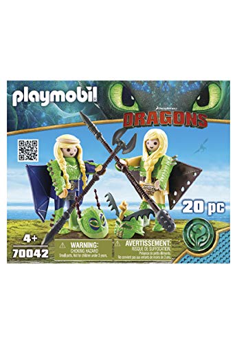 PLAYMOBIL 70042 Dragons Raffnuss und Taffnuss mit Fluganzug, von PLAYMOBIL
