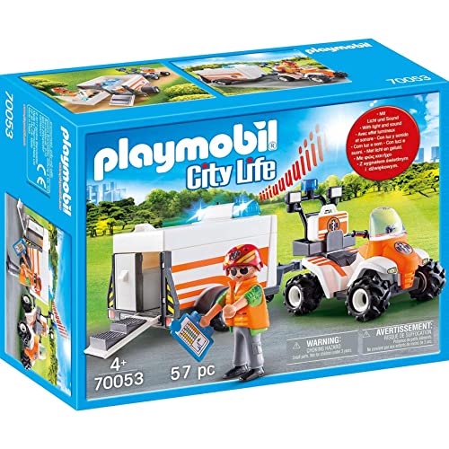 PLAYMOBIL 70053 City Life Quad mit Rettungsanhänger, PLAYMOBIL 70053 City Life Quad mit Rettungsanhänger, von PLAYMOBIL