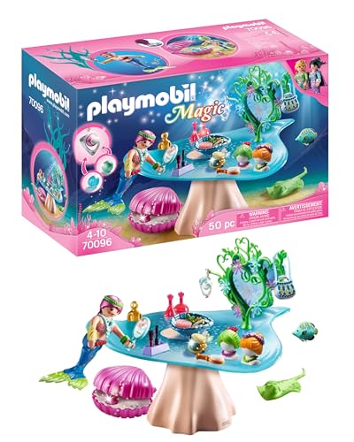 PLAYMOBIL Magic 70096 Beautysalon mit Perlenschatulle, Magische Welt der Meerjungfrauen, Meerjungfrauenwelt, Spielzeug für Kinder ab 4 Jahren von PLAYMOBIL