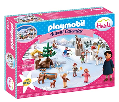 PLAYMOBIL Adventskalender 70260 Heidis Winterwelt, Für Kinder ab 4 Jahren von PLAYMOBIL