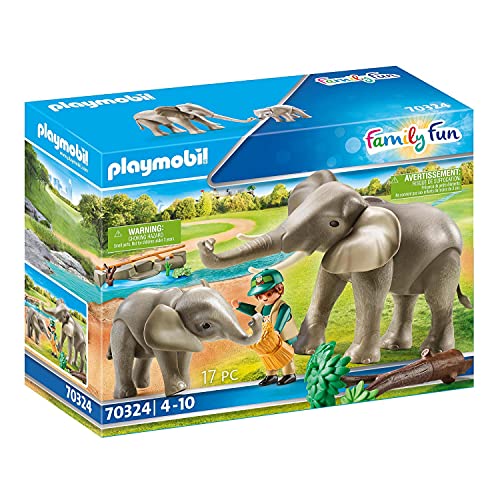 PLAYMOBIL 70324 Elefanten im Freigehege, ab 4 Jahren von PLAYMOBIL