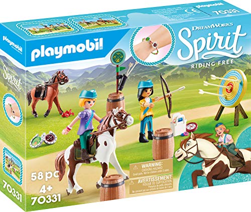 PLAYMOBIL 70331 DreamWorks Spirit Abenteuer im Freien mit Abigail und Boomerang, Ab 4 Jahren von PLAYMOBIL