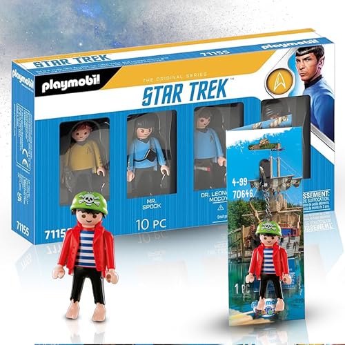 PLAYMOBIL 70646 Schlüsselanhänger Pirat 'Rico 71155 Star Trek Figuren-Set – Abenteuerliches Duo für Fans von Piraten und Sci-Fi-Welten! PLAYMOBIL 70646 Schlüsselanhänger Pirat 'Rico 71155 Star Trek Figuren-Set – Abenteuerliches Duo für Fans von Piraten und Sci-Fi-Welten! von PLAYMOBIL