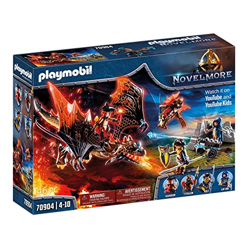 PLAYMOBIL Novelmore 70904 Drachenattacke viele weitere spannende Extras für tollen Ritterspielspaß, Spielzeug für Kinder ab 4 Jahren von PLAYMOBIL