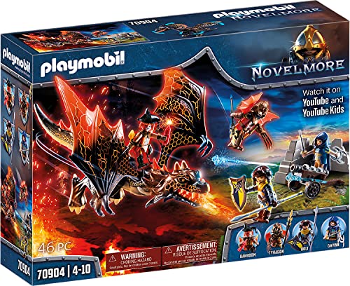 PLAYMOBIL Novelmore 70904 Drachenattacke viele weitere spannende Extras für tollen Ritterspielspaß, Spielzeug für Kinder ab 4 Jahren von PLAYMOBIL