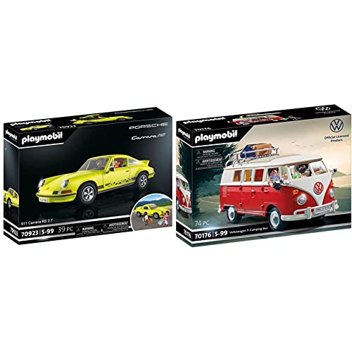 PLAYMOBIL 70923 Porsche 911 Carrera RS 2.7, Spielzeugauto für Erwachsene und Kinder, 5-99 Jahre 70176 Volkswagen T1 Camping Bus, ab 5 Jahren PLAYMOBIL 70923 Porsche 911 Carrera RS 2.7, Spielzeugauto für Erwachsene und Kinder, 5-99 Jahre 70176 Volkswagen T1 Camping Bus, ab 5 Jahren von PLAYMOBIL