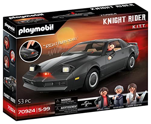 PLAYMOBIL 70924 Knight Rider - K.I.T.T., Mit original Licht und Sound, Für Knight Rider-Fans und Kinder, 5-99 Jahre von PLAYMOBIL