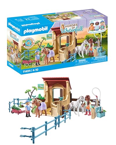 PLAYMOBIL Horses of Waterfall 71494 Reitstall, aufregende Reitabenteuer auf der Waterfall Ranch, mit vielfältigem Zubehör, detailreiches Spielzeug für Kinder ab 4 Jahren PLAYMOBIL Horses of Waterfall 71494 Reitstall, aufregende Reitabenteuer auf der Waterfall Ranch, mit vielfältigem Zubehör, detailreiches Spielzeug für Kinder ab 4 Jahren von PLAYMOBIL