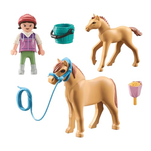 PLAYMOBIL 71498 Kind mit Pony und Fohlen von PLAYMOBIL