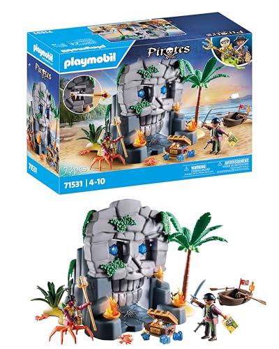 PLAYMOBIL Pirates 71531 Totenkopfinsel, spannungsgeladenes Abenteuer auf der Kristallschädel-Insel, inklusive Piratenfigur und gefährlichem Krabbenmann, detailreiches Spielzeug für Kinder ab 4 Jahren PLAYMOBIL Pirates 71531 Totenkopfinsel, spannungsgeladenes Abenteuer auf der Kristallschädel-Insel, inklusive Piratenfigur und gefährlichem Krabbenmann, detailreiches Spielzeug für Kinder ab 4 Jahren von PLAYMOBIL