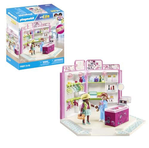 PLAYMOBIL MyLife 71537 Beauty Boutique, spannende Stilberatung für das perfekte Outfit, inklusive Ansteckern, Halsketten und mehr, kreatives Spielzeug für Kinder ab 5 Jahren von PLAYMOBIL