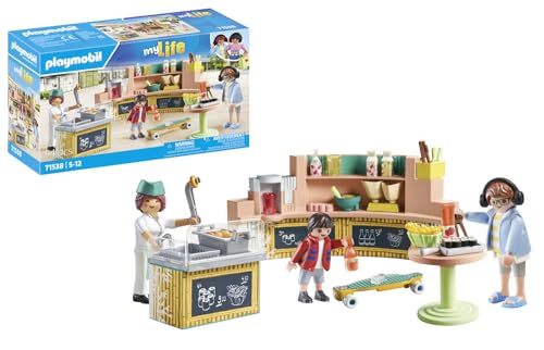 PLAYMOBIL MyLife 71538 Food Lounge, köstliche Mahlzeiten und Snacks im Restaurant, inklusive Pommes, Sushi und vielem mehr, detailreiches Spielzeug für Kinder ab 5 Jahren PLAYMOBIL MyLife 71538 Food Lounge, köstliche Mahlzeiten und Snacks im Restaurant, inklusive Pommes, Sushi und vielem mehr, detailreiches Spielzeug für Kinder ab 5 Jahren von PLAYMOBIL