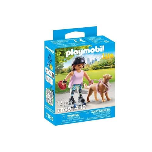 PLAYMOBIL 71739 Jeune Fille Rolleuse mit Retriever von PLAYMOBIL