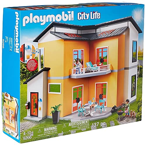 PLAYMOBIL City Life 9266 Modernes Wohnhaus, Mit Licht- und Soundeffekten, Ab 4 Jahren von PLAYMOBIL