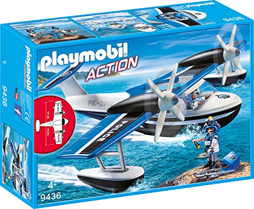 PLAYMOBIL City Action 9436 Polizei-Wasserflugzeug, Ab 4 Jahren von PLAYMOBIL