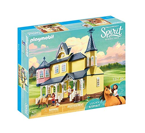 PLAYMOBIL DreamWorks Spirit 9475 Luckys glückliches Zuhause, Ab 4 Jahren von PLAYMOBIL