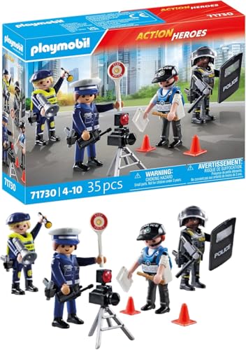 PLAYMOBIL | Action Heroes | Figurenset Polizei | Spielzeugfiguren | Polizeifigur | Spielzeug für Kinder ab 4 Jahren | 71730 von PLAYMOBIL