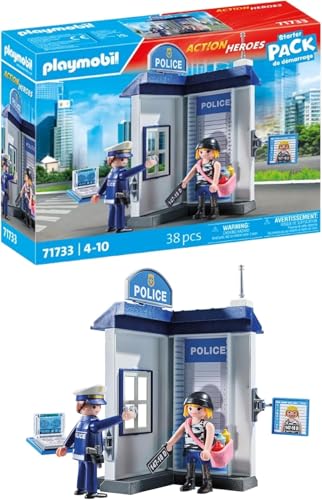 PLAYMOBIL | Action Heroes | Polizei Ermittlungszimmer | Polizeispielzeug | Spielzeug für Kinder ab 4 Jahren | 71733 von PLAYMOBIL