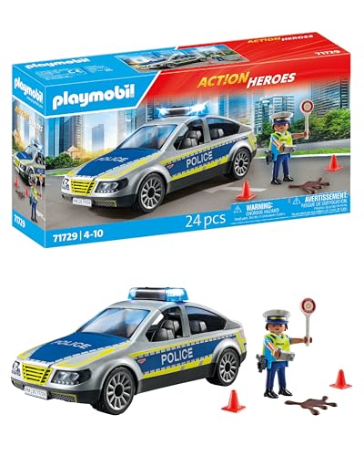 PLAYMOBIL | Action Heroes | Polizei Streifenwagen | Polizeiauto | Spielzeugauto | Spielzeug für Kinder ab 4 Jahren | 71729 PLAYMOBIL | Action Heroes | Polizei Streifenwagen | Polizeiauto | Spielzeugauto | Spielzeug für Kinder ab 4 Jahren | 71729 von PLAYMOBIL