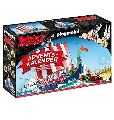 PLAYMOBIL Adventskalender 71087 Asterix: Piraten mit schwimmfähigem Piratenschiff, Beiboot und Comicfiguren, Spielzeug für Kinder ab 5 Jahren PLAYMOBIL Adventskalender 71087 Asterix: Piraten mit schwimmfähigem Piratenschiff, Beiboot und Comicfiguren, Spielzeug für Kinder ab 5 Jahren von PLAYMOBIL