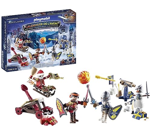 PLAYMOBIL Adventskalender Novelmore 71346 Kampf im Schnee, Adventskalender für Ritterfans mit Novelmore Figuren, Adventszeit voller Überraschungen, Spielzeug für Kinder ab 4 Jahren PLAYMOBIL Adventskalender Novelmore 71346 Kampf im Schnee, Adventskalender für Ritterfans mit Novelmore Figuren, Adventszeit voller Überraschungen, Spielzeug für Kinder ab 4 Jahren von PLAYMOBIL