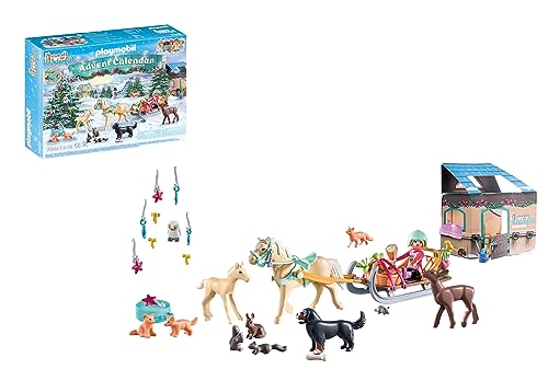 PLAYMOBIL | Nachhaltiger Pferde Adventskalender für Kinder | Weihnachtliche Schlittenfahrt | Horses of Waterfall Adventskalender | Adventszeit voller Überraschungen | Ab 4 Jahren | 71345 PLAYMOBIL | Nachhaltiger Pferde Adventskalender für Kinder | Weihnachtliche Schlittenfahrt | Horses of Waterfall Adventskalender | Adventszeit voller Überraschungen | Ab 4 Jahren | 71345 von PLAYMOBIL