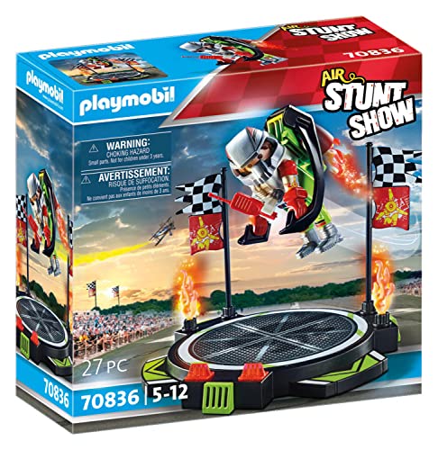 PLAYMOBIL Air Stuntshow 70836 Jetpack-Flieger mit abnehmbarem Funkgerät, Handschuhen, Helm und Brustpanzer, ab 5 Jahren von PLAYMOBIL