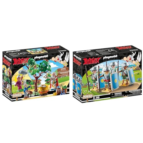PLAYMOBIL Asterix 70933 Miraculix mit Zaubertrank, Spielzeug für Kinder ab 5 Jahren & Asterix 70934 Römertrupp, Spielzeug für Kinder ab 5 Jahren von PLAYMOBIL