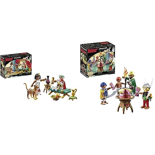 PLAYMOBIL Asterix 71270 Cäsar und Kleopatra, Leopard und eine Chaiselongue & Asterix 71269 Pyradonis' vergiftete Torte, Asterix PLAYMOBIL Asterix 71270 Cäsar und Kleopatra, Leopard und eine Chaiselongue & Asterix 71269 Pyradonis' vergiftete Torte, Asterix von PLAYMOBIL
