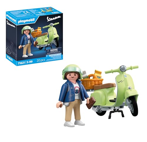 PLAYMOBIL Cars 71621 1969 Vespa 150 Sprint Veloce, Hellgrün, originalgetreues Modell für Sammler und Fans, inklusive vielseitigem Zubehör und verschiedenen Sattelvarianten PLAYMOBIL Cars 71621 1969 Vespa 150 Sprint Veloce, Hellgrün, originalgetreues Modell für Sammler und Fans, inklusive vielseitigem Zubehör und verschiedenen Sattelvarianten von PLAYMOBIL