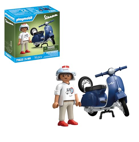 PLAYMOBIL Cars 71622 1969 Vespa 150 Sprint Veloce, Blau, originalgetreues Modell für Sammler und Fans, inklusive vielseitigem Zubehör und abnehmbaren Ersatzrad PLAYMOBIL Cars 71622 1969 Vespa 150 Sprint Veloce, Blau, originalgetreues Modell für Sammler und Fans, inklusive vielseitigem Zubehör und abnehmbaren Ersatzrad von PLAYMOBIL