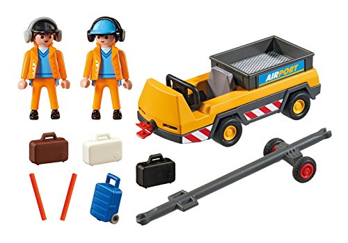 PLAYMOBIL City Action 5396 Flugzeugschlepper mit Fluglotsen, Ab 4 Jahren von PLAYMOBIL