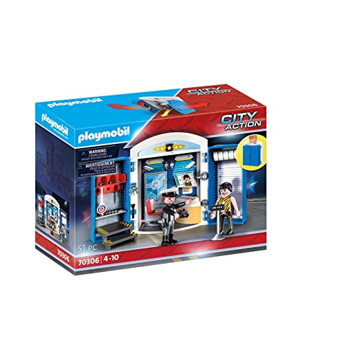 PLAYMOBIL City Action 70306 - Spielbox In der Polizeistation, ab 4 Jahren von PLAYMOBIL