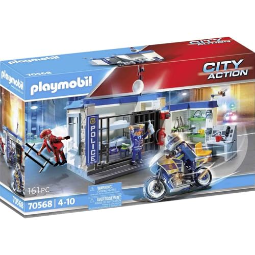 PLAYMOBIL City Action 70568 Polizei: Flucht aus dem Gefängnis, Für Kinder von 4-10 Jahre von PLAYMOBIL