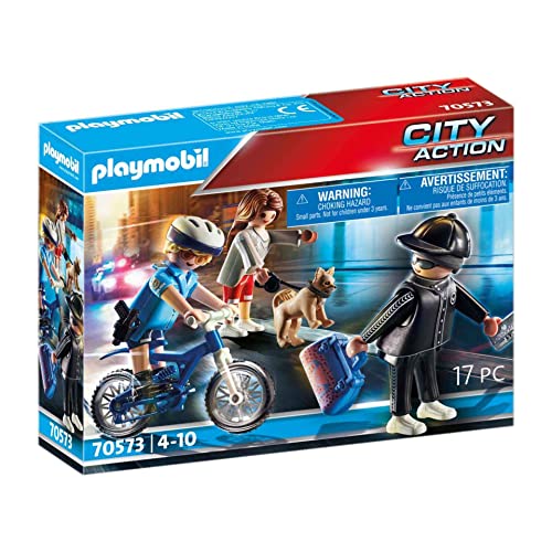 PLAYMOBIL City Action 70573 Polizei-Fahrrad: Verfolgung des Taschendiebs, Für Kinder von 4-10 Jahre PLAYMOBIL City Action 70573 Polizei-Fahrrad: Verfolgung des Taschendiebs, Für Kinder von 4-10 Jahre von PLAYMOBIL