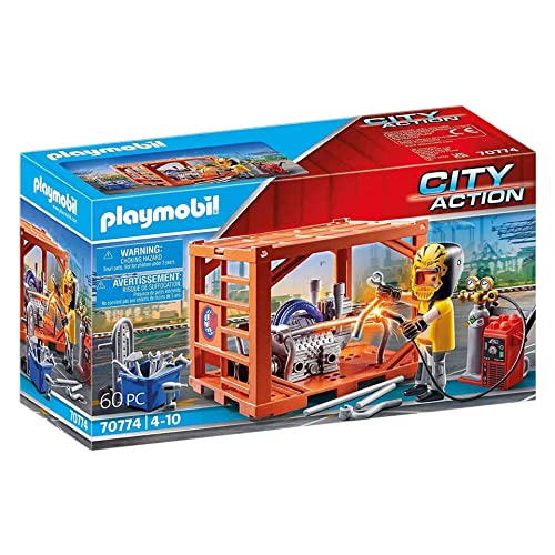 PLAYMOBIL City Action 70774 Containerfertigung, Ab 4 Jahren von PLAYMOBIL