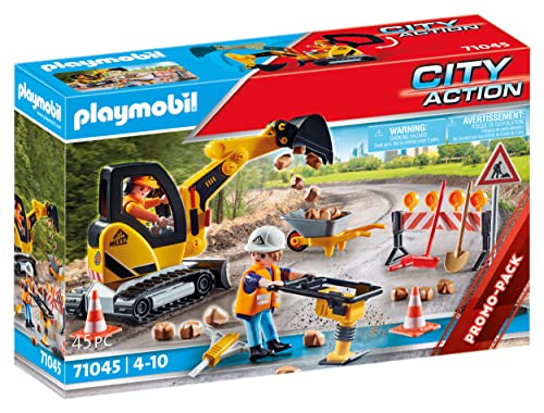 PLAYMOBIL City Action 71045 Straßenbau inkl. Bagger und Absperrung, ab 4 Jahren PLAYMOBIL City Action 71045 Straßenbau inkl. Bagger und Absperrung, ab 4 Jahren von PLAYMOBIL