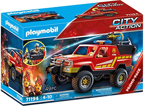 PLAYMOBIL City Action 71194 Feuerwehr-Löschtruck, Feuerwehr-Auto mit Spritzfunktion, Spielzeug für Kinder ab 4 Jahren PLAYMOBIL City Action 71194 Feuerwehr-Löschtruck, Feuerwehr-Auto mit Spritzfunktion, Spielzeug für Kinder ab 4 Jahren von PLAYMOBIL